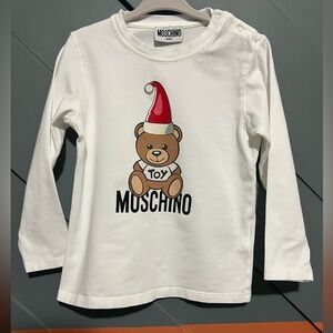 MOSCHINO kids
IVORY COTTON FESTIVE TEDDY BEAR TOP